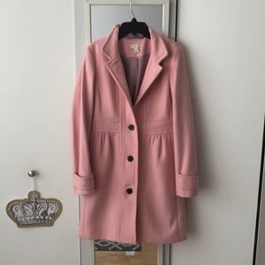 WORN TWICE light pink jcrew peacoat